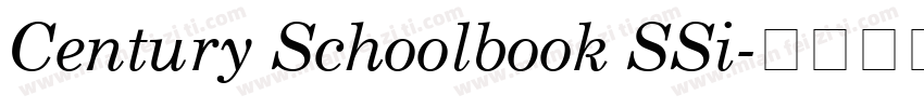 Century Schoolbook SSi字体转换
